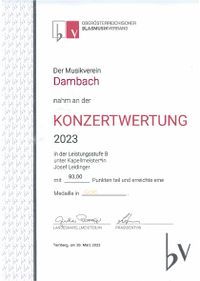 2023.03.26 - Urkunde Konzertwertung